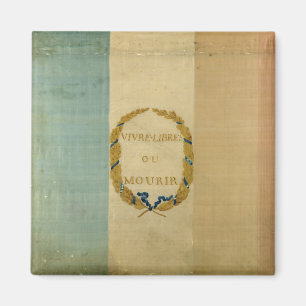 Tricolore with the motto 'Live Free or Die' Magnet