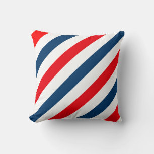 tricolour diagonal lines standard cushion