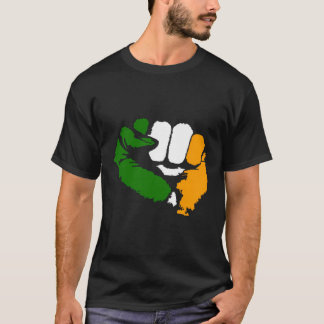 Tricolour Fist Irish Republican Design T-Shirt