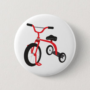 Tricycle 6 Cm Round Badge
