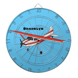 Tricycle gear aircraft cartoon  dartboard