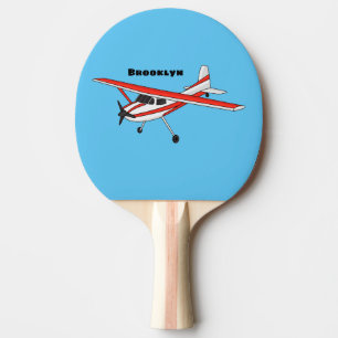 Tricycle gear aircraft cartoon ping pong paddle