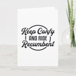 Tricycle Keep Confy And Ride Recumbent Trike Bike Card