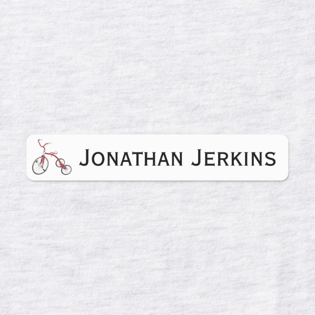 Tricycle or Iron On Logo Labels (Design 1)