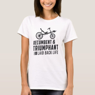 Tricycle Recumbent & Triumphant Vintage Retro T-Shirt