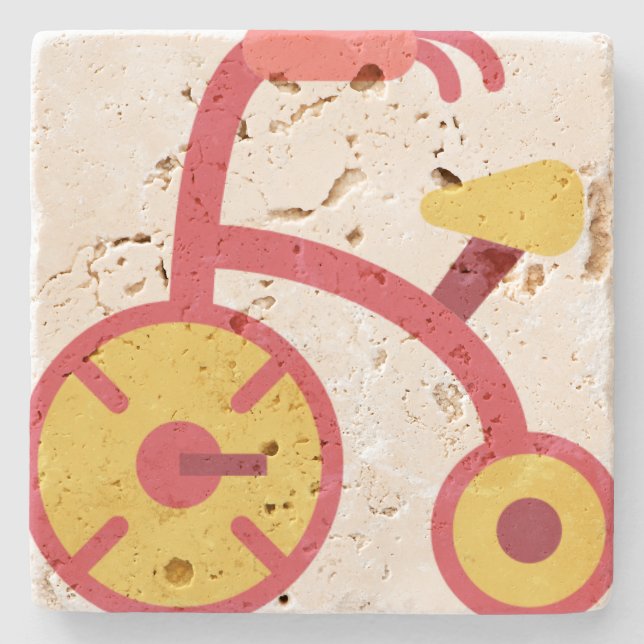 tricycle stone coaster (Front)