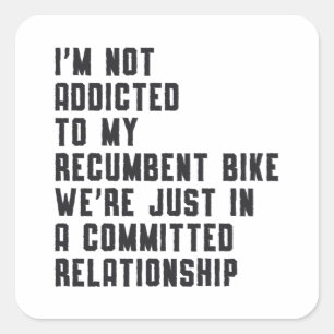 Tricycle Triker Recumbent Bike Trike Vintage Retro Square Sticker