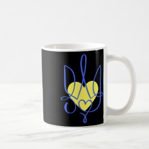 Trident Coat Of Arms Ukraine Gift Heart Coffee Mug