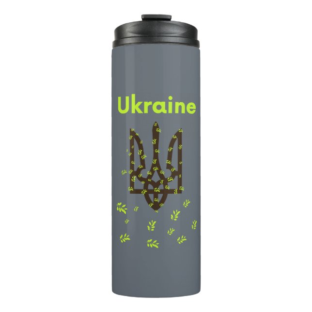 Trident of Ukraine Thermal Tumbler (Front)