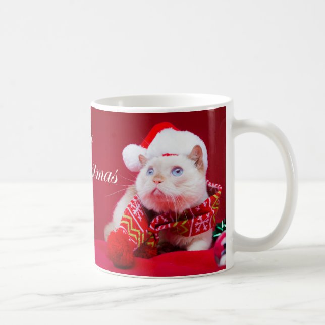 Trident the Cat Christmas Coffee Mug (Right)