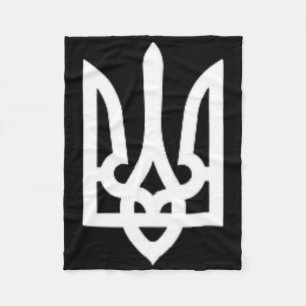 Trident Ukrainian Volodymyr Zelensky President Of  Fleece Blanket