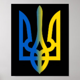 Trident Ukrainian Volodymyr Zelensky President Of Poster
