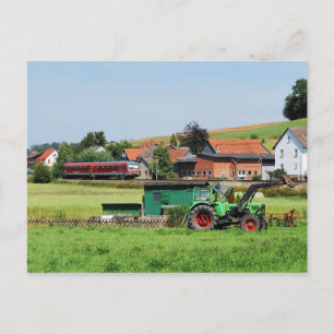 Triebwagen in Todenhausen Postcard