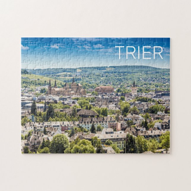 Trier Cityscape Panorama Moselle Germany Souvenir Jigsaw Puzzle (Horizontal)