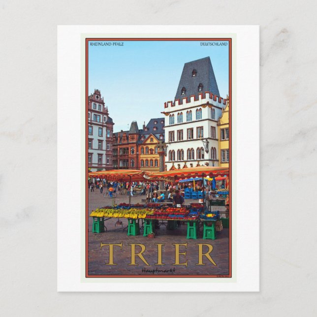 Trier - Hauptmarkt Postcard (Front)
