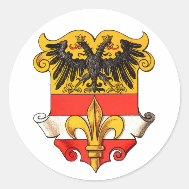 Trieste Coat of Arms 1467-1919 Classic Round Sticker (Front)