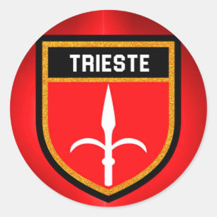 Trieste Flag Classic Round Sticker