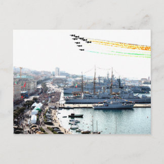 trieste frecce tricolori postcard