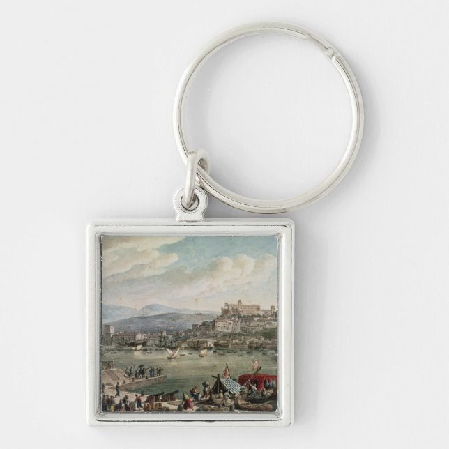 Trieste Harbour, 1802 Key Ring (Front)