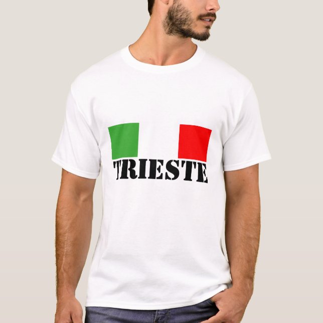 trieste t-shirt it flag petto (Front)