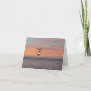 Trifecta Fly Over Folded Thank You Card