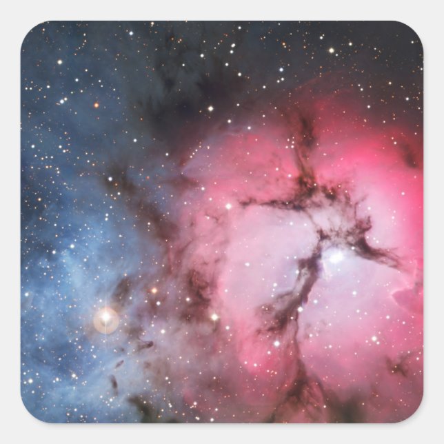 Trifid Nebula, Messier 16 Square Sticker (Front)