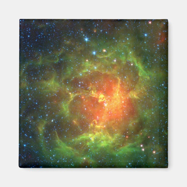 Trifid Nebula NASA Spitzer Magnet (Front)
