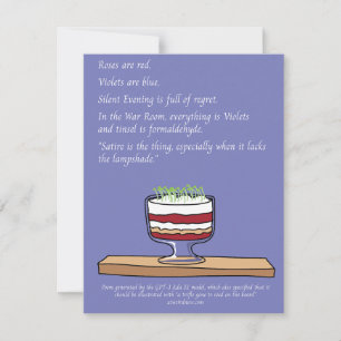 Trifle Gone To Seed AI Valentine's day card