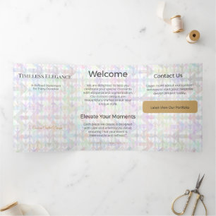 Trifold Card Minimalist Elegant Neutral Design
