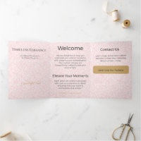 Trifold Card Minimalist Elegant Neutral Design