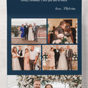 Trifold Christmas greeting card