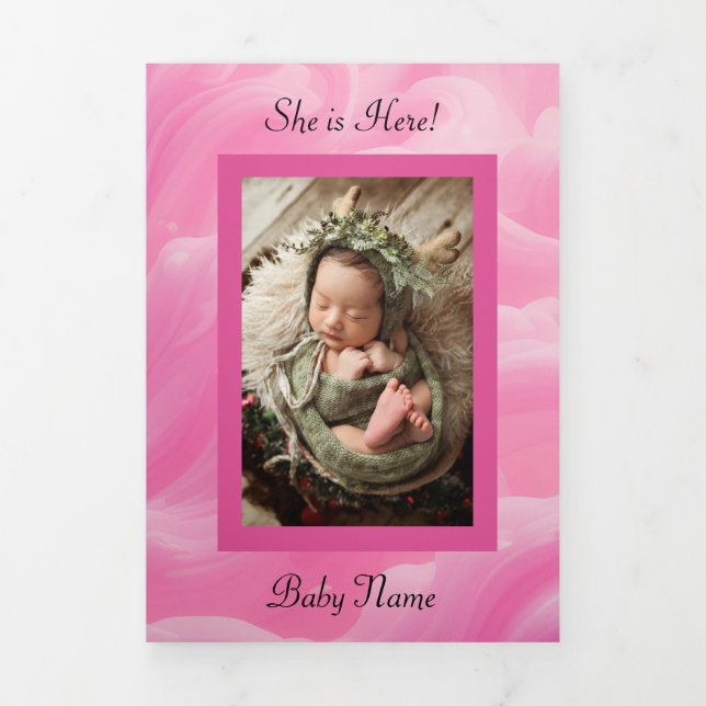 Trifold Letter Fold Invitation (Cover)