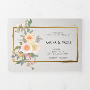 Trifold Letter Fold Invitation