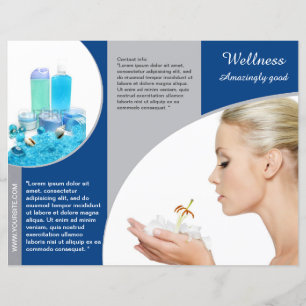 Trifold Spa Wellness Brochure Flyer Design