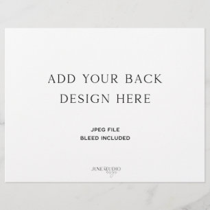 Trifold Wedding Program 8.5x11" Flyer