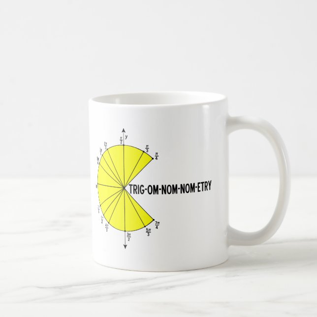 Trig-om-nom-nom-etry Funny Mug (Right)