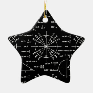 Trig & Triangles Ceramic Tree Decoration
