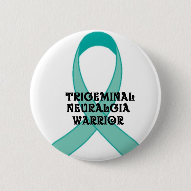 Trigeminal Neuralgia Awareness 6 Cm Round Badge (Front)