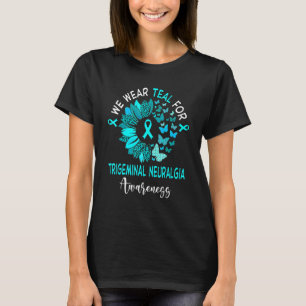 Trigeminal Neuralgia Awareness Leopard Sunflower T-Shirt