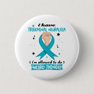 Trigeminal Neuralgia Awareness Month Ribbon Gifts 6 Cm Round Badge