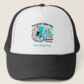 Trigeminal Neuralgia Awareness Ribbon Support Gift Trucker Hat