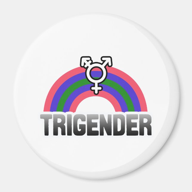 Trigender Pride Magnet (Front)