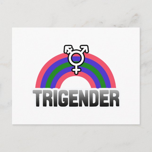 Trigender Pride Postcard (Front)