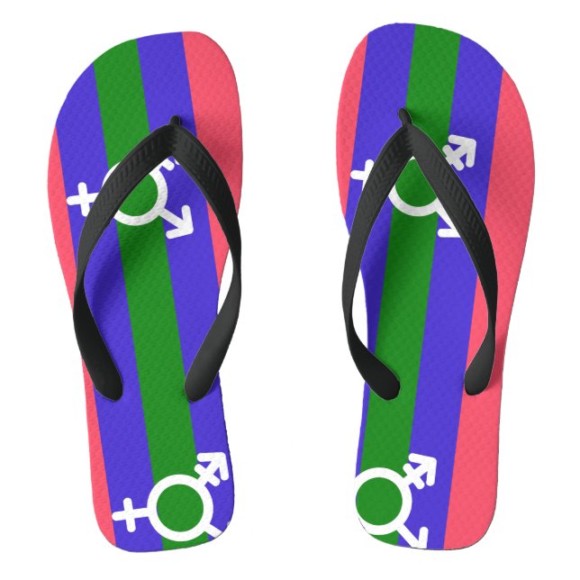 Trigender Pride Thongs (Footbed)
