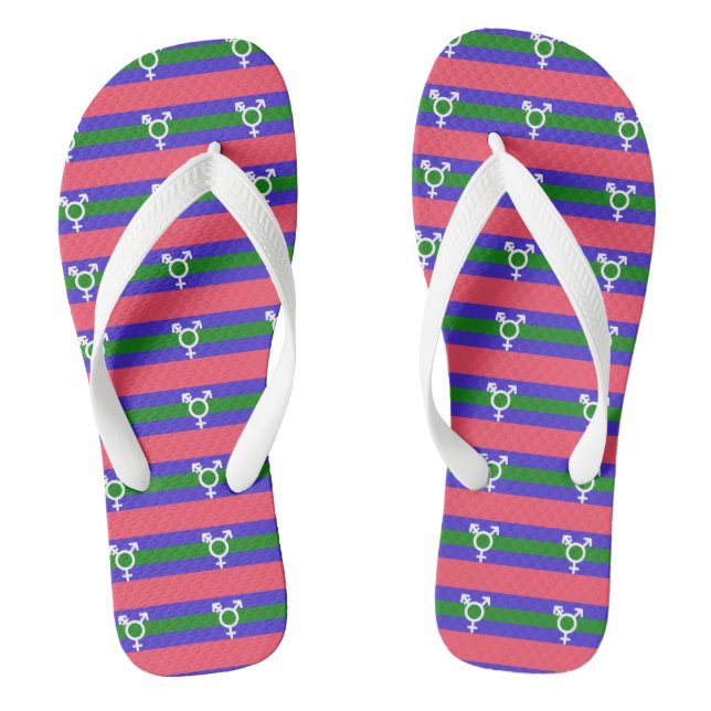 Trigender Pride Thongs (Footbed)