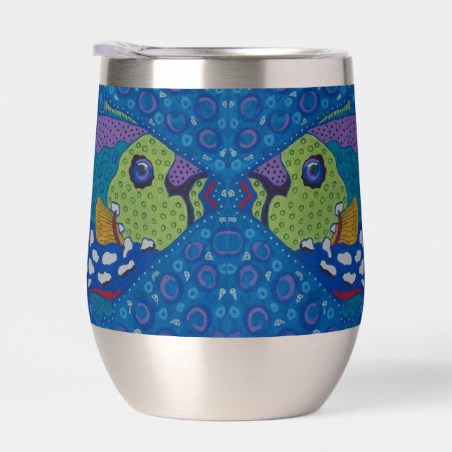 Trigger Fish Wine Tumbler (Right)