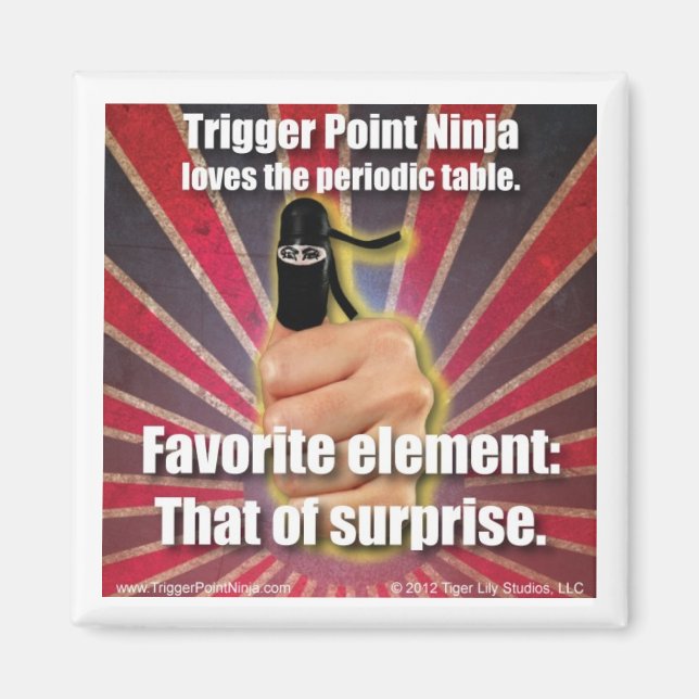 Trigger Point Ninja ® Periodic Table Magnet (Front)