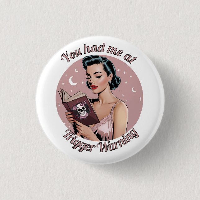 Trigger Warning Pin Up Reader (Front)