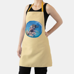 Triggerfish at coral reef - Photographic Design Apron