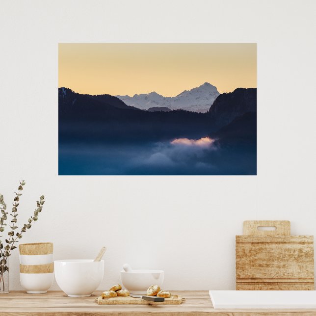 Triglav mountain at sunset poster (Kitchen)